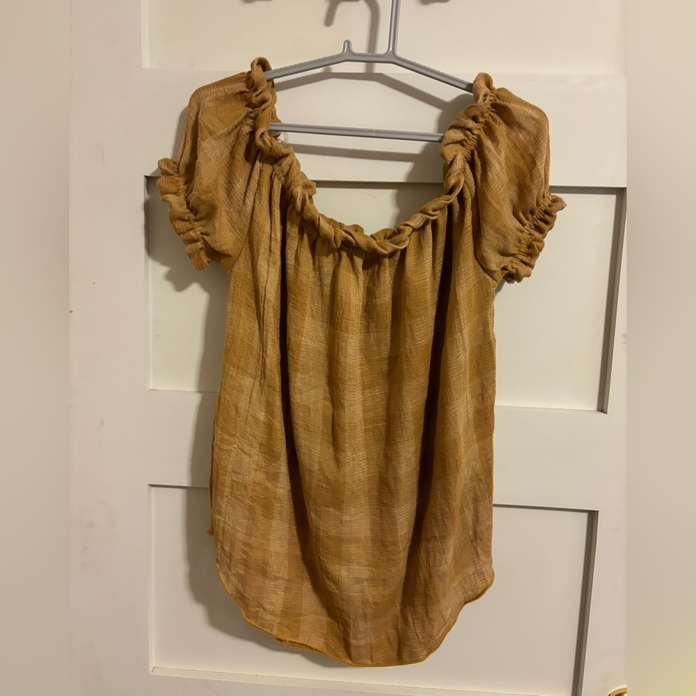 Boutique off the shoulder or Square neck top